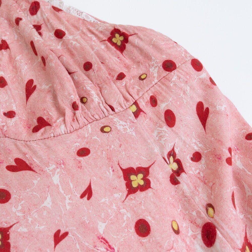 Anthropologie Gülhatun Aydin Sweetheart Lace Ruffles Cute Mini Dress Babydoll - Picture 11 of 13
